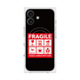 プレミアムスクエアケース with MagSafe［ FRAGILE Sticker - Black ］