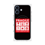 プレミアムスクエアケース with MagSafe［ FRAGILE Sticker - Black ］