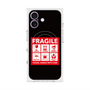 プレミアムスクエアケース with MagSafe［ FRAGILE Sticker - Black ］