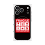 プレミアムスクエアケース with MagSafe［ FRAGILE Sticker - Black ］