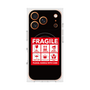 プレミアムスクエアケース with MagSafe［ FRAGILE Sticker - Black ］