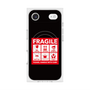 プレミアムスクエアケース with MagSafe［ FRAGILE Sticker - Black ］