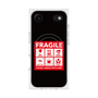 プレミアムスクエアケース with MagSafe［ FRAGILE Sticker - Black ］