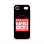 プレミアムスクエアケース with MagSafe［ FRAGILE Sticker - Black ］