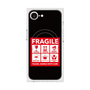 プレミアムスクエアケース with MagSafe［ FRAGILE Sticker - Black ］