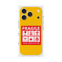 プレミアムスクエアケース with MagSafe［ FRAGILE Sticker - Yellow ］