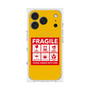 プレミアムスクエアケース with MagSafe［ FRAGILE Sticker - Yellow ］