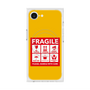 プレミアムスクエアケース with MagSafe［ FRAGILE Sticker - Yellow ］
