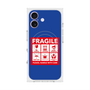 プレミアムスクエアケース with MagSafe［ FRAGILE Sticker - Blue ］
