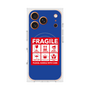 プレミアムスクエアケース with MagSafe［ FRAGILE Sticker - Blue ］