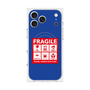 プレミアムスクエアケース with MagSafe［ FRAGILE Sticker - Blue ］