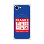 プレミアムスクエアケース with MagSafe［ FRAGILE Sticker - Blue ］
