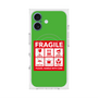 プレミアムスクエアケース with MagSafe［ FRAGILE Sticker - Green ］