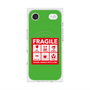 プレミアムスクエアケース with MagSafe［ FRAGILE Sticker - Green ］