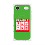 プレミアムスクエアケース with MagSafe［ FRAGILE Sticker - Green ］