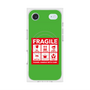 プレミアムスクエアケース with MagSafe［ FRAGILE Sticker - Green ］