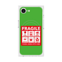 プレミアムスクエアケース with MagSafe［ FRAGILE Sticker - Green ］