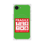 プレミアムスクエアケース with MagSafe［ FRAGILE Sticker - Green ］
