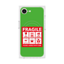 プレミアムスクエアケース with MagSafe［ FRAGILE Sticker - Green ］