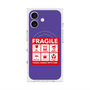 プレミアムスクエアケース with MagSafe［ FRAGILE Sticker - Purple ］