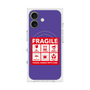 プレミアムスクエアケース with MagSafe［ FRAGILE Sticker - Purple ］