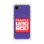 プレミアムスクエアケース with MagSafe［ FRAGILE Sticker - Purple ］