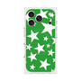 プレミアムスクエアケース with MagSafe［ Stars - Green ］
