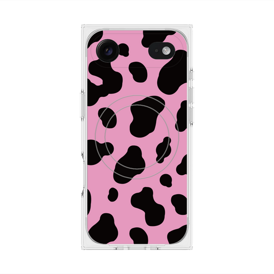 プレミアムスクエアケース with MagSafe［ Cow - Pink ］