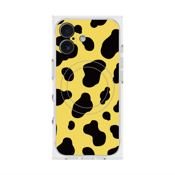 プレミアムスクエアケース with MagSafe［ Cow - Yellow ］
