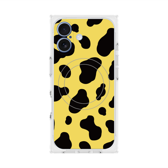 プレミアムスクエアケース with MagSafe［ Cow - Yellow ］