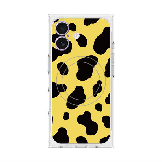 プレミアムスクエアケース with MagSafe［ Cow - Yellow ］