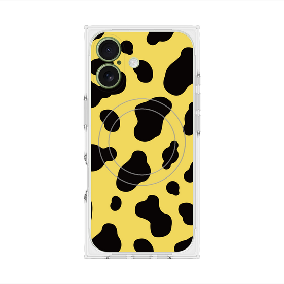 プレミアムスクエアケース with MagSafe［ Cow - Yellow ］