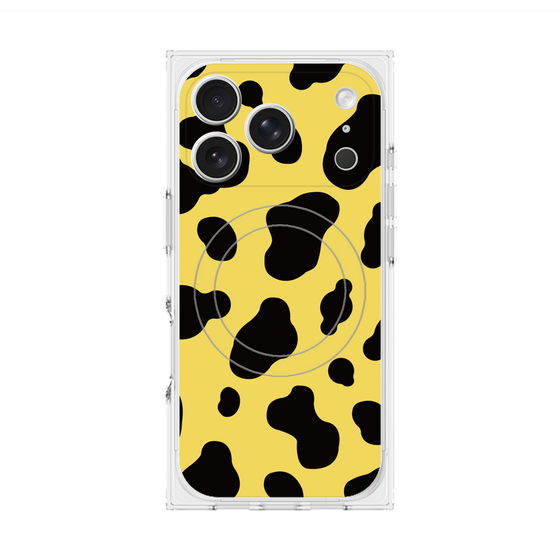 プレミアムスクエアケース with MagSafe［ Cow - Yellow ］