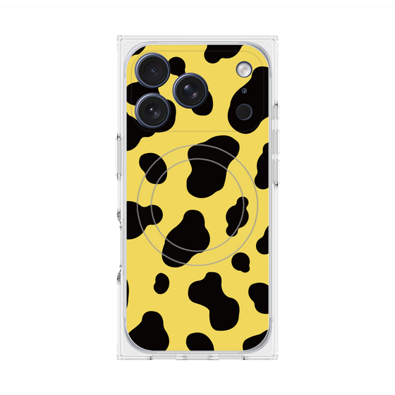 プレミアムスクエアケース with MagSafe［ Cow - Yellow ］