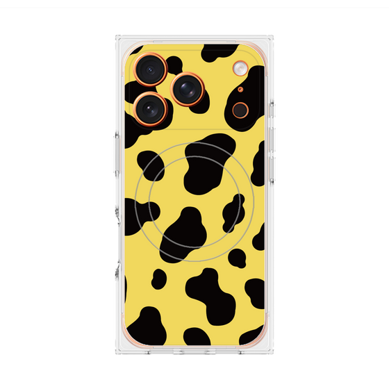 プレミアムスクエアケース with MagSafe［ Cow - Yellow ］