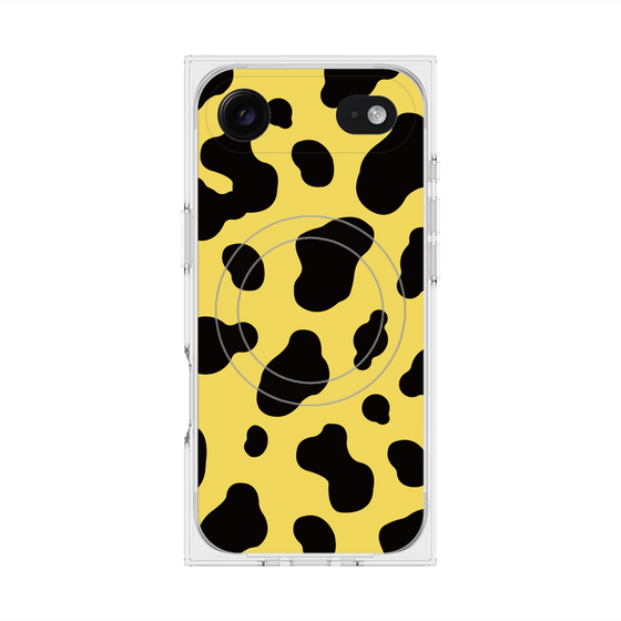 プレミアムスクエアケース with MagSafe［ Cow - Yellow ］