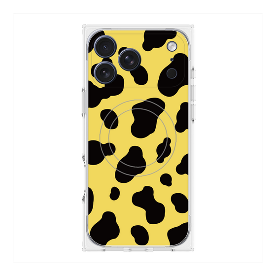 プレミアムスクエアケース with MagSafe［ Cow - Yellow ］