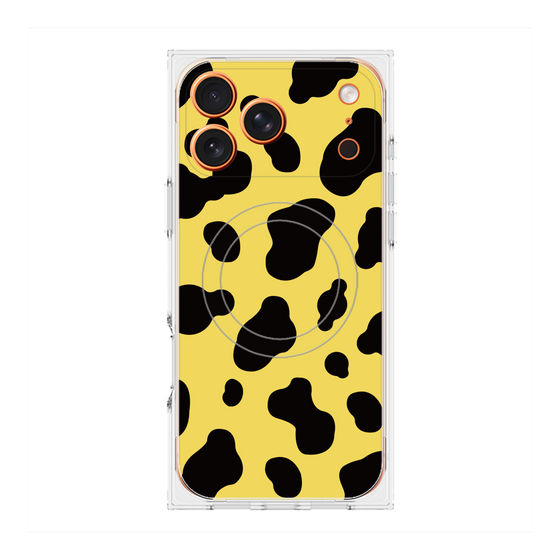 プレミアムスクエアケース with MagSafe［ Cow - Yellow ］
