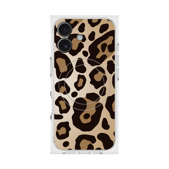 プレミアムスクエアケース with MagSafe［ Leopard - Yellow ］