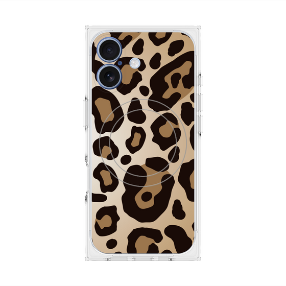 プレミアムスクエアケース with MagSafe［ Leopard - Yellow ］