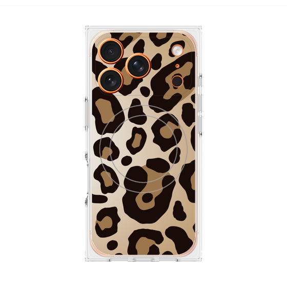プレミアムスクエアケース with MagSafe［ Leopard - Yellow ］