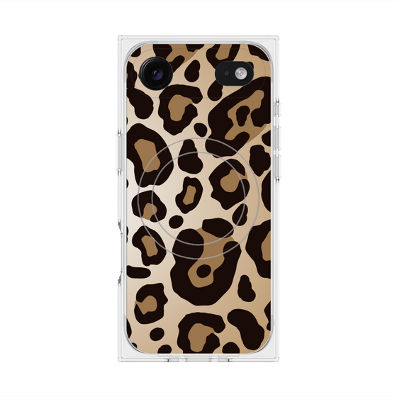 プレミアムスクエアケース with MagSafe［ Leopard - Yellow ］