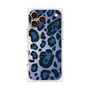 プレミアムスクエアケース with MagSafe［ Leopard - Blue ］