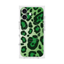 プレミアムスクエアケース with MagSafe［ Leopard - Green ］