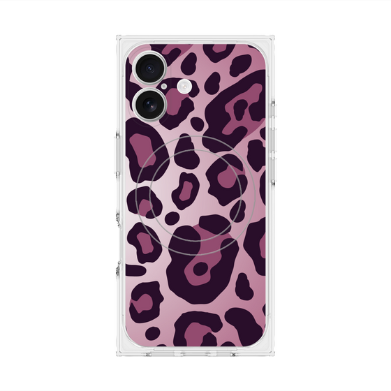 プレミアムスクエアケース with MagSafe［ Leopard - Pink ］