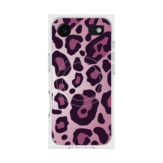 プレミアムスクエアケース with MagSafe［ Leopard - Pink ］