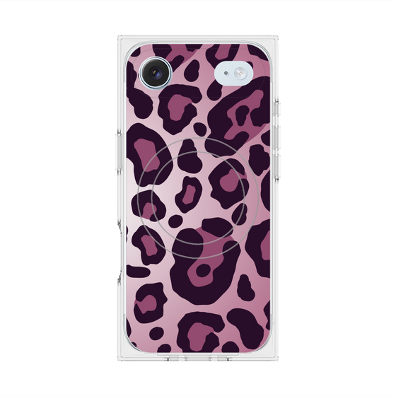 プレミアムスクエアケース with MagSafe［ Leopard - Pink ］