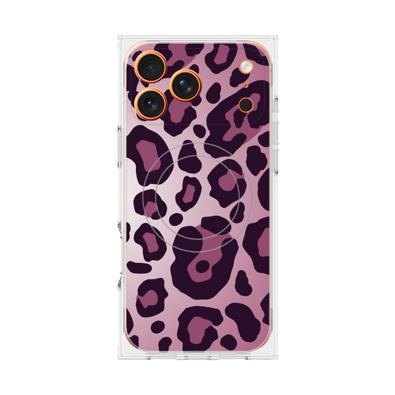 プレミアムスクエアケース with MagSafe［ Leopard - Pink ］