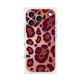 プレミアムスクエアケース with MagSafe［ Leopard - Red ］
