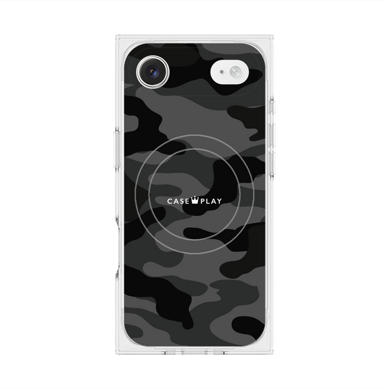 プレミアムスクエアケース with MagSafe［ Camouflage - Black ］